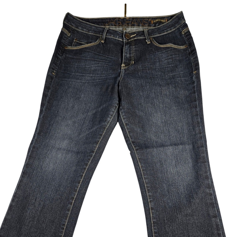 Jag Jeans Womens 14 Mid Rise Slim Ankle Dark Wash‎ Denim Blue Jeans Slim Fit